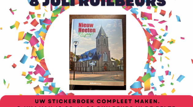 Maak uw stickerboek compleet op 8 juli.